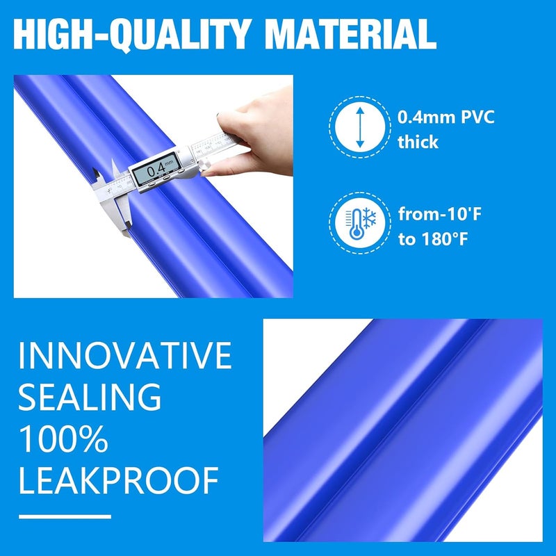 Hidbot 8.5 Ft Double Chamber Pool Water Bags,5 Packs-Water Tube for Winter Pool Cover,0.4mm Double Chamber Water Tubes for Inground Pool Swimming Pool Water Bags for Winterizing-Pool Covers Winter Closing - Image 3